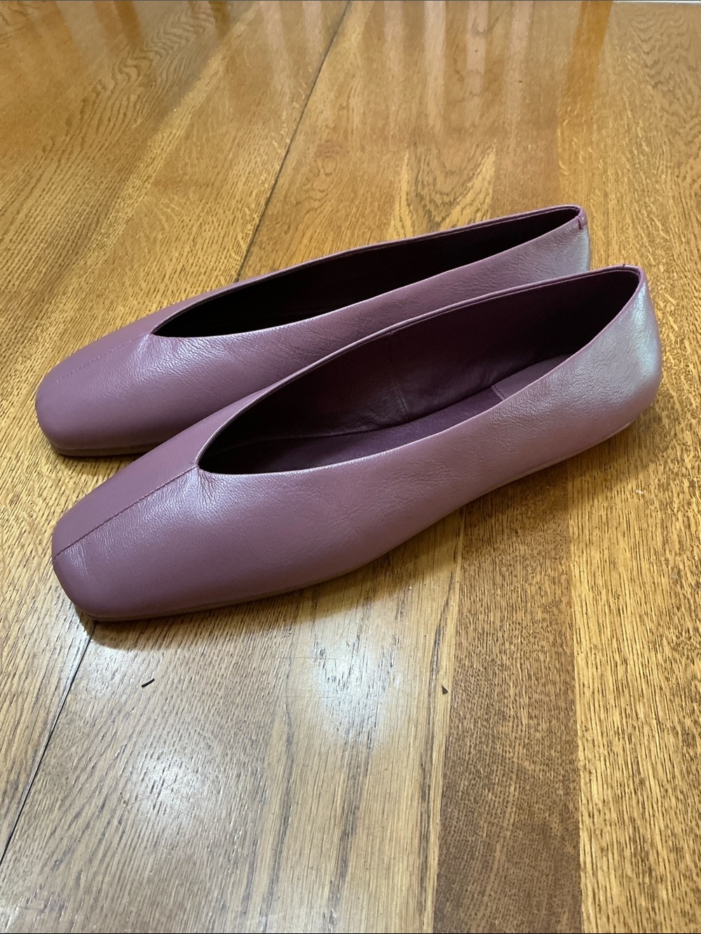 Jeffrey Campbell Mauve Leather Flats - Picture 3 of 8